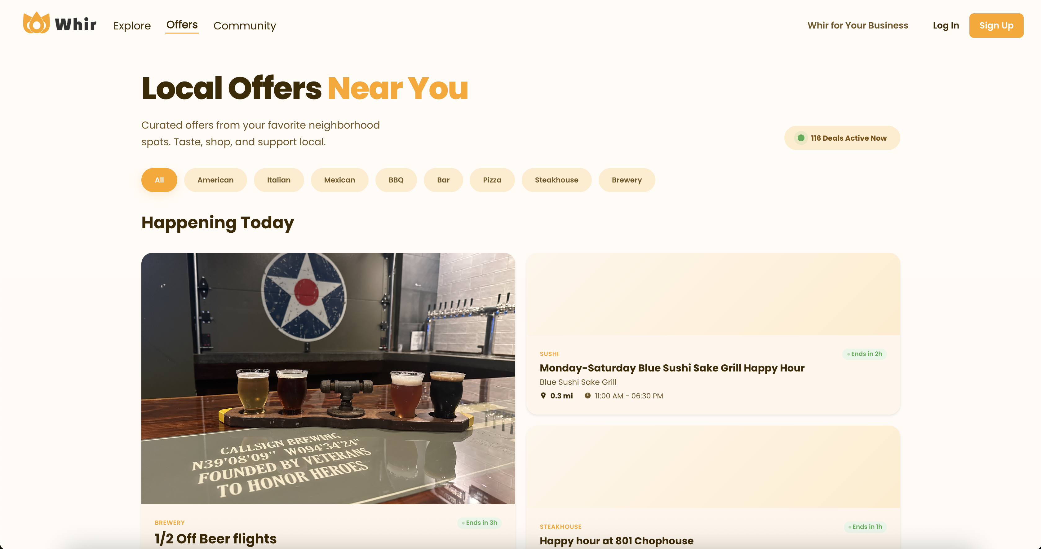 Whir on the web — Local Offers Near You